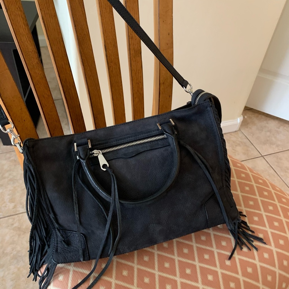 Rebecca Minkoff nubuck Black satchel